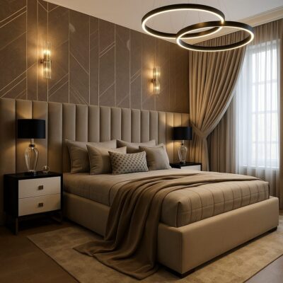 Straigh Panel Set 5 - King - Headboard & Base